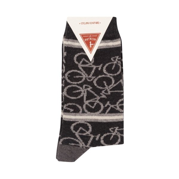 Bicycle socks dark grey