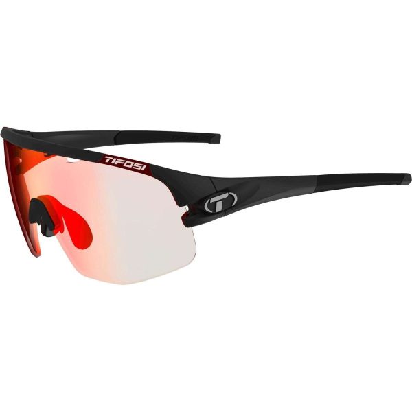 bril Sledge Lite mat zwart clarion red foto
