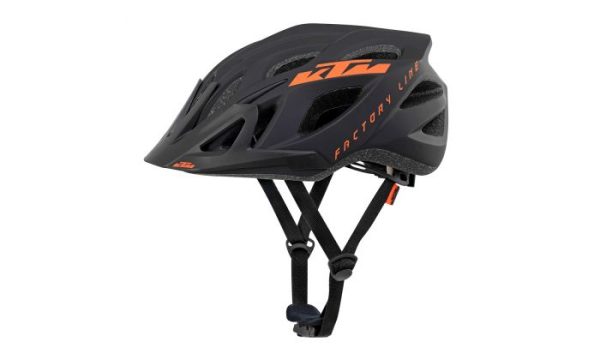 Factory Line Helmet maat 54-58 cm zwart mat - oranje