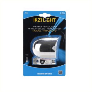 Light koplamp Triple Eye 3 led batterij 11 lu