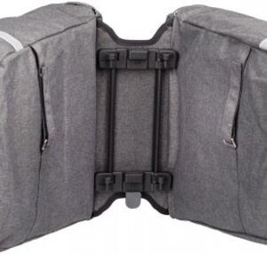 Dubbele TAS HEDA DUBBEL GRY/BE racktime (2x 12l), maten (L x B x H): 32x14x36cm,