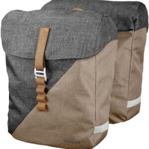 Dubbele TAS HEDA DUBBEL GRY/BE racktime (2x 12l), maten (L x B x H): 32x14x36cm,